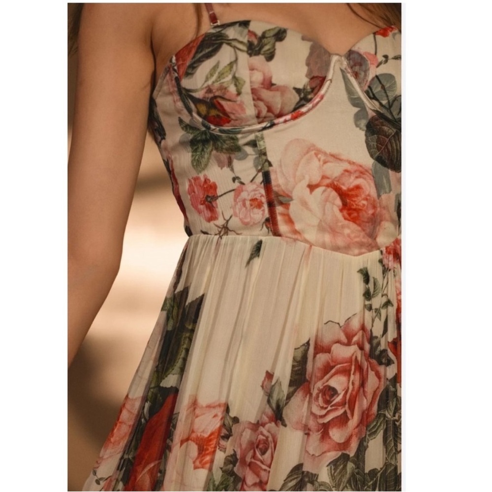 Hemant & Nandita Naaz Floral Corset Maxi Dress - Picture 3 of 13